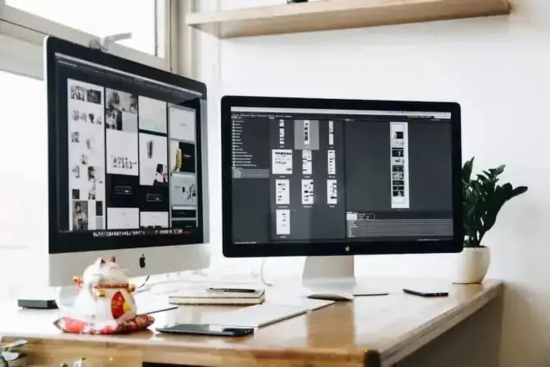 Developer documentation and API keys open on screen