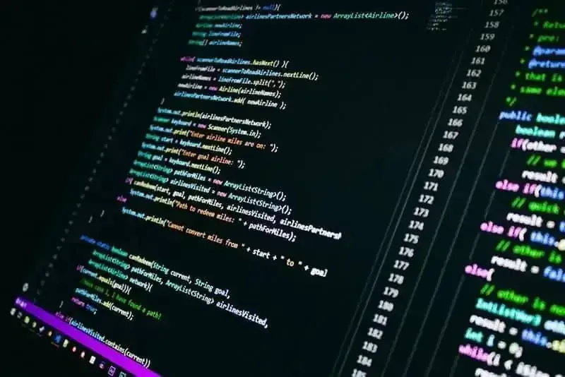 Monitor displaying developer proof of work and public Git repositories
